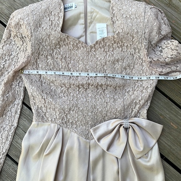 Leslie Fay vintage dressy dress 6P - Picture 8 of 12